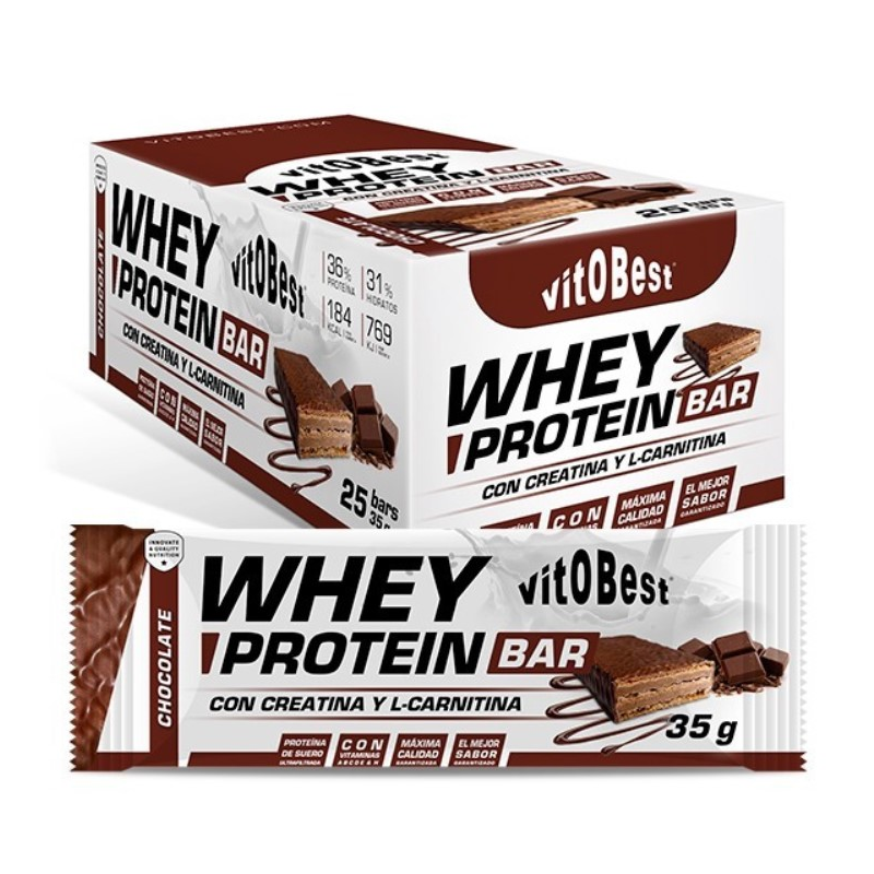 Whey protein bar chocolate 35 g barrita vitobest