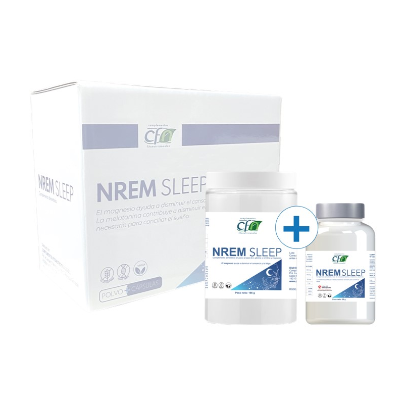 Nrem sleep pack polvo 196g + 60 capsulas cfn