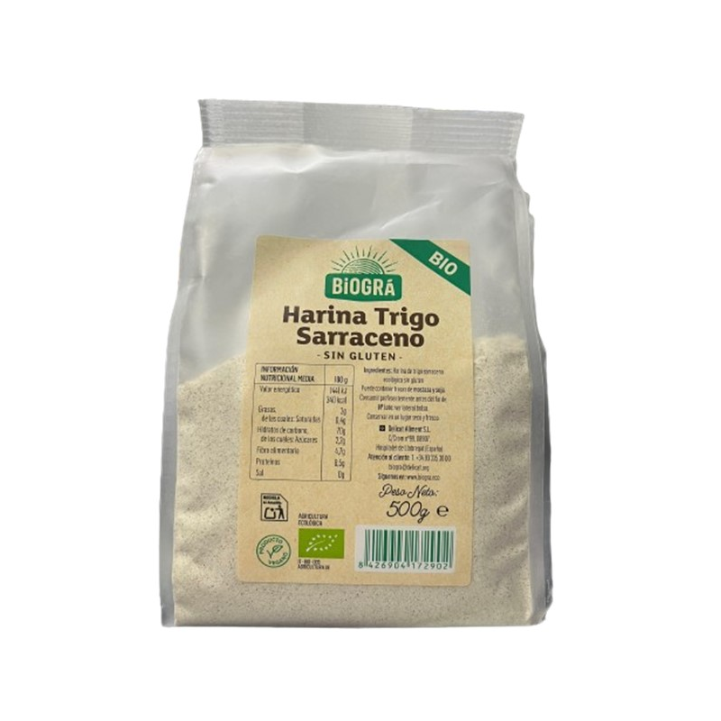 Harina trigo sarraceno 500gr. biogra
