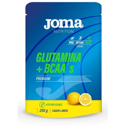 Glutamina + bcaas premium sabor limon 250 g joma