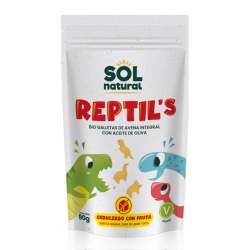 Galletas reptil´s avena fruta sol natural 90g