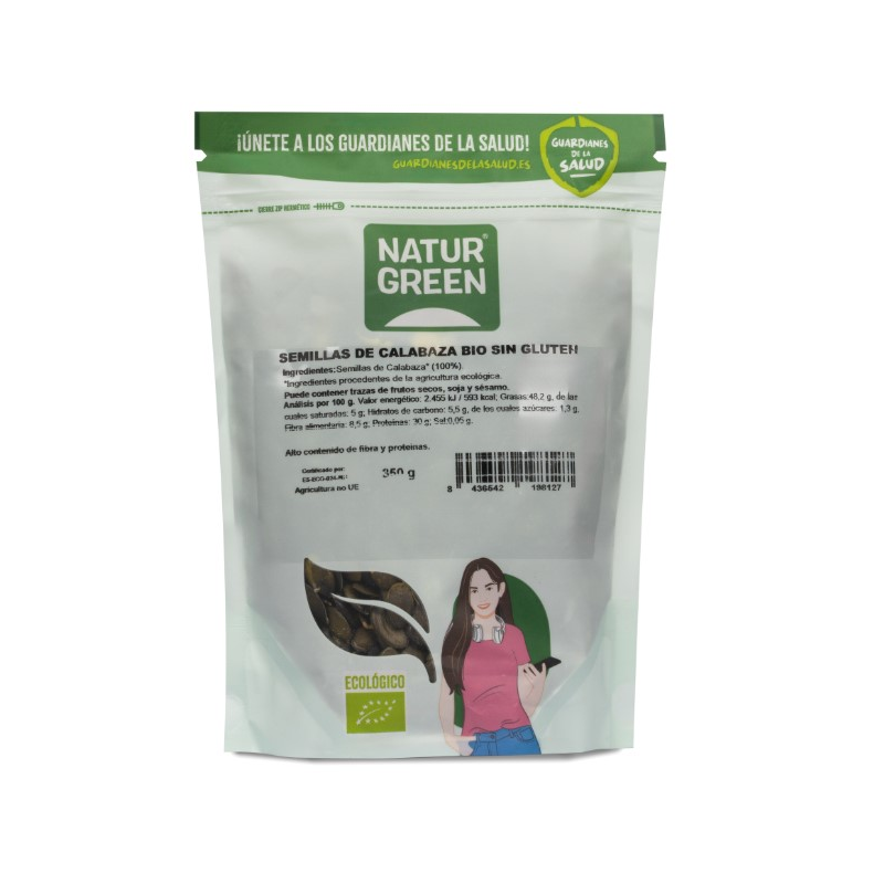 Semillas calabaza bio 350 g naturgreen