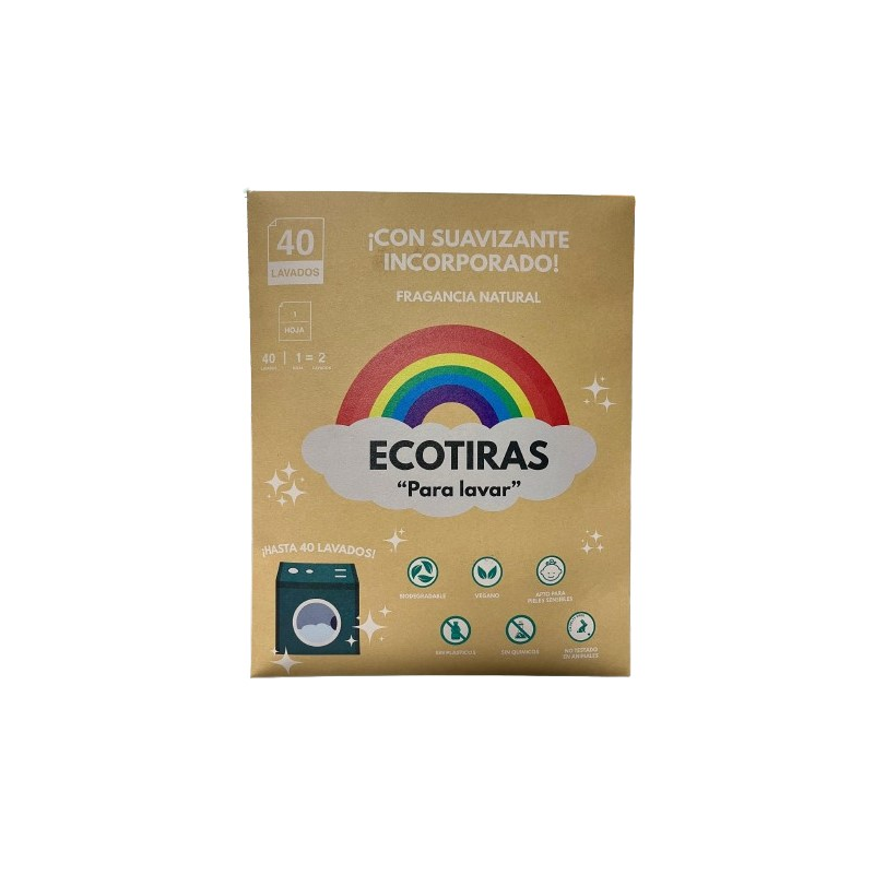 Ecotiras para lavar con suavizante 40 lavados