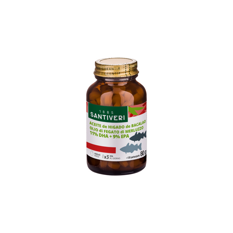 Higado bacalao 500mg 120p santiveri