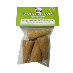 Conos palo santo 4 unidades 25g el oro de los ande