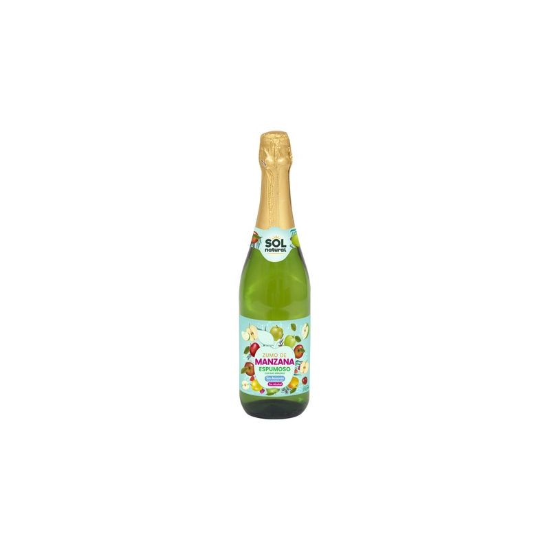 Zumo manzana espumoso sin alcohol 750 ml sol n