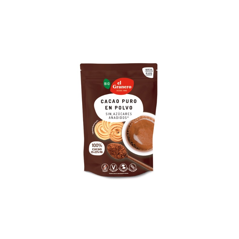 Cacao polvo puro 250gr bio granero
