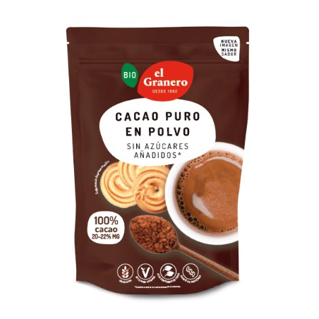 Cacao polvo puro 250gr bio granero