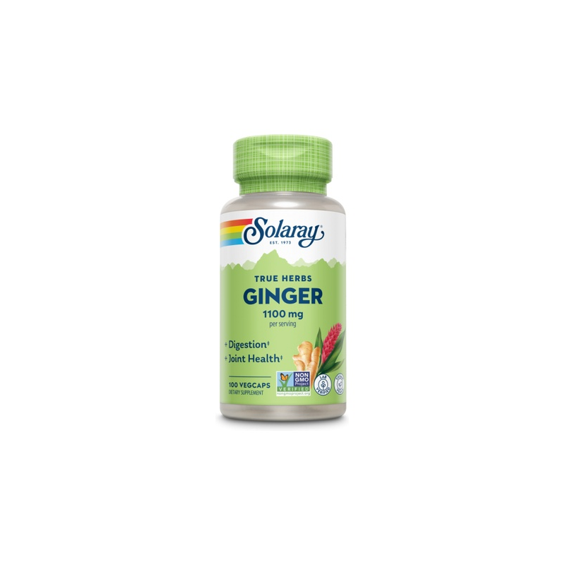 Ginger 1100 mg 100 vegcaps jengibre solaray