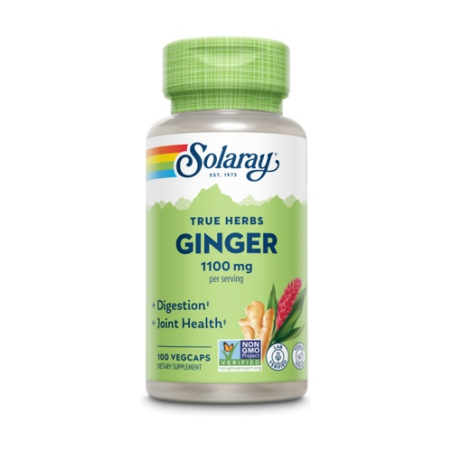 Ginger 1100 mg 100 vegcaps jengibre solaray