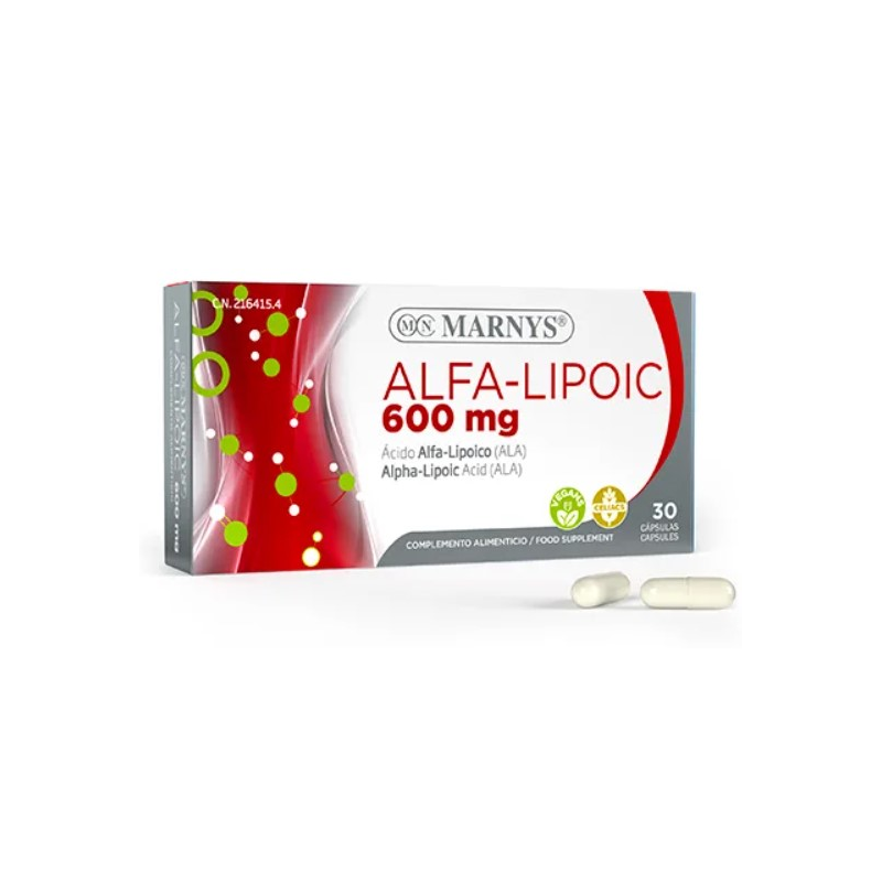 Alfa lipoic 600 mg 30 capsulas marnys