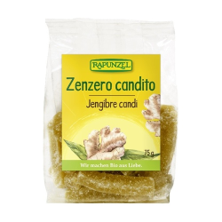 Jengibre candi eco 75 g rapunzel.
