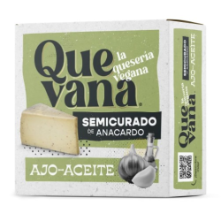 Quevana queso vegano semicurado ajo aceite 160 g