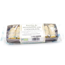 Barritas mazapan con chocolate 130 g biogredos