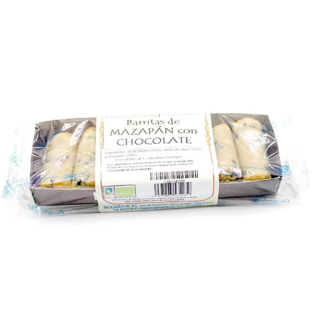 Barritas mazapan con chocolate 130 g biogredos