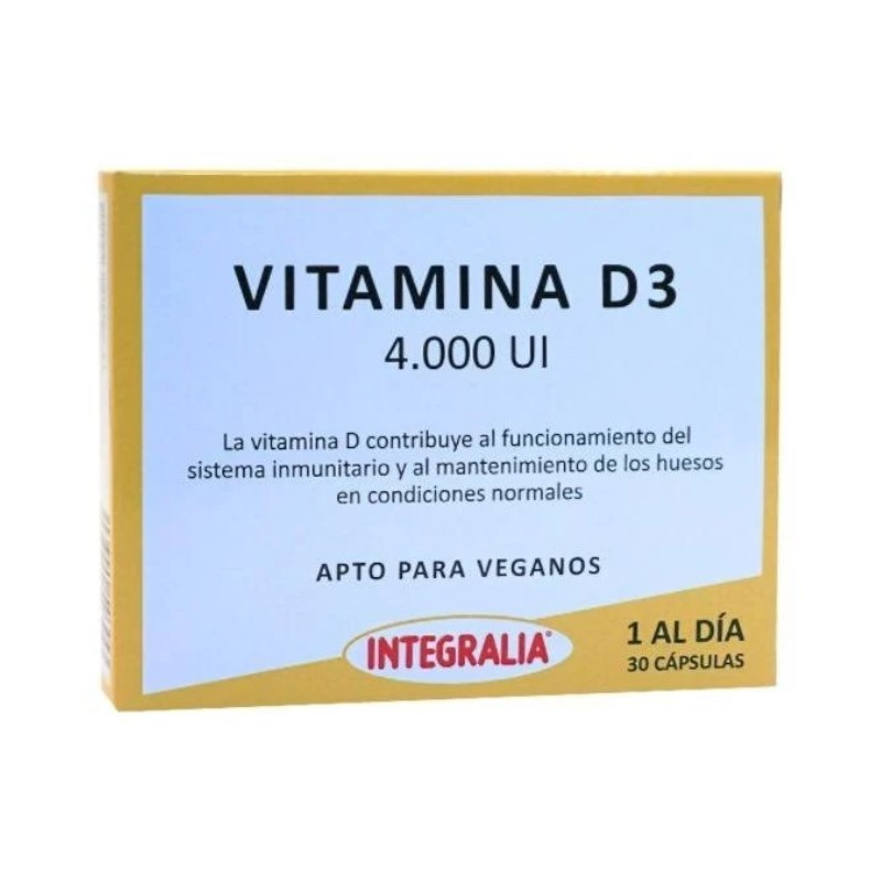 Vitamina d3 4000 ui 30 capsulas integralia