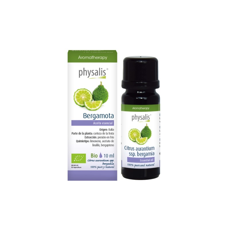 Aceite esencial bergamota bio 10 ml physalis