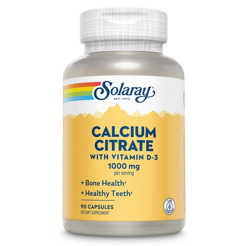 Calcium citrate vitamin d3 90 capsulas solaray