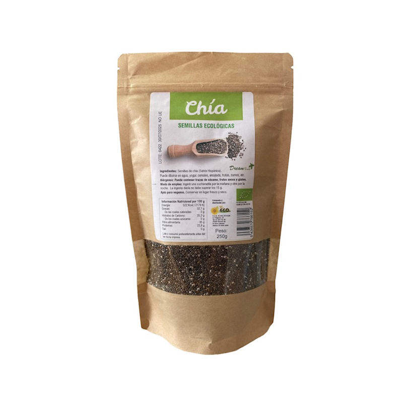 Semillas de chia bio 5 kilos dreamfoods ok eco