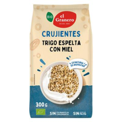 Trigo espelta con miel crujientes bio 300 g