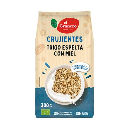 Trigo espelta con miel crujientes bio 300 g