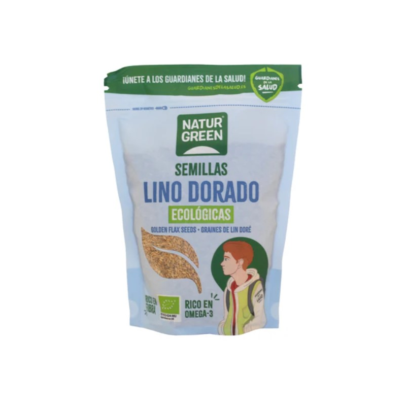 Semillas lino dorado eco 500 g naturgreen