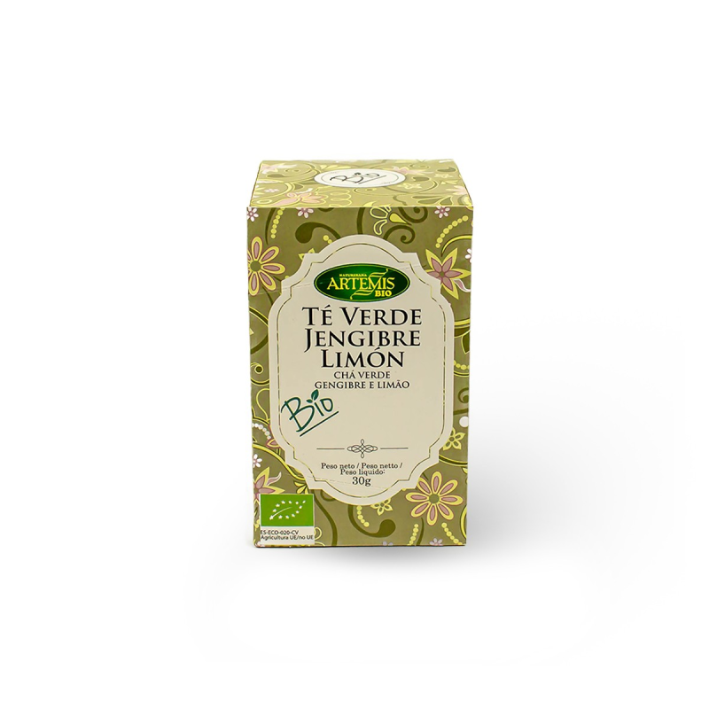 Artemis te verde jengibre-limon bio 20-f