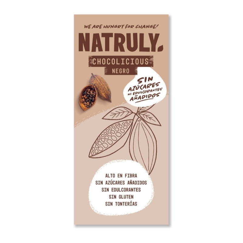 Chocolate negro chocolicious tableta natruly 85 g