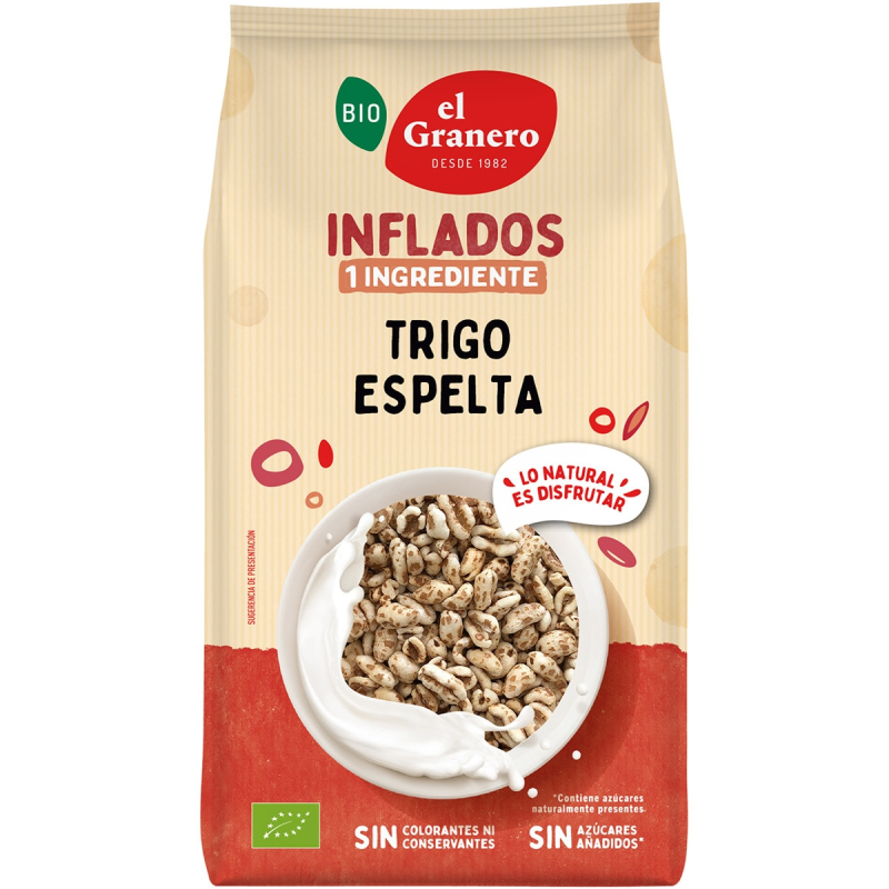 Trigo espelta hinchado 100g eco el granero
