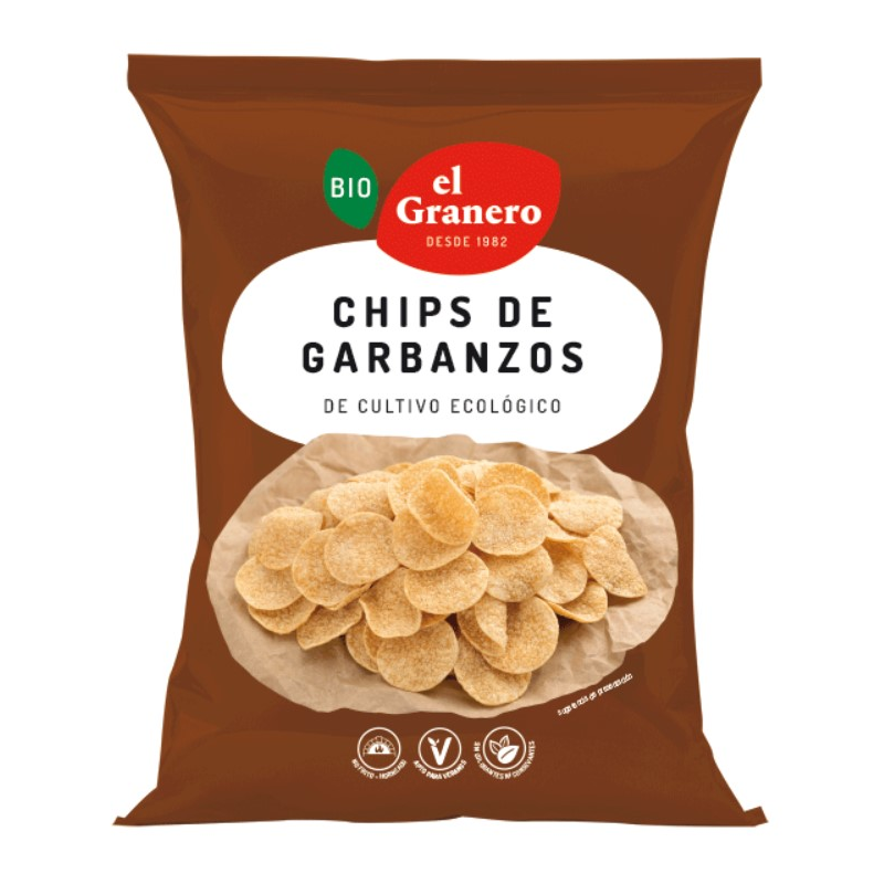 Chips garbanzos 80gr el granero