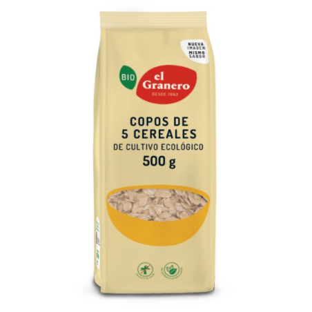 Copos 5 cereales 500gr bio el granero
