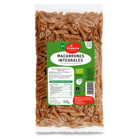 Macarron integral 500gr bio el granero