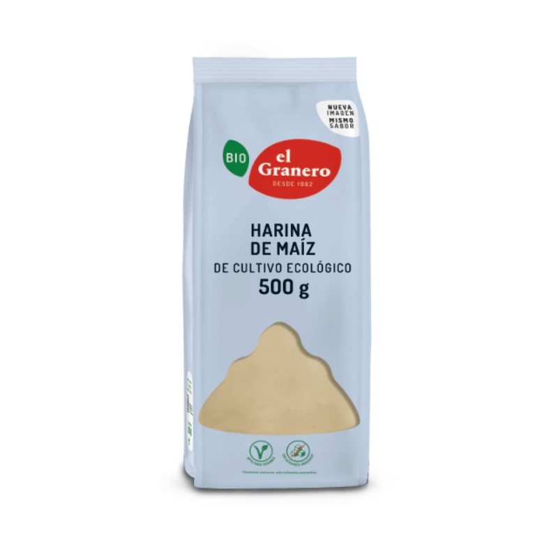 Harina maiz sin gluten BIO 500 g, El Granero
