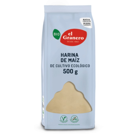 Harina maiz sin gluten 500gr bio el granero