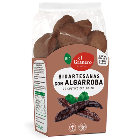 Galletas algarroba 250gr bio el granero