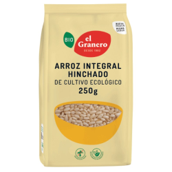 Arroz integral hinchado bio 250gr el granero