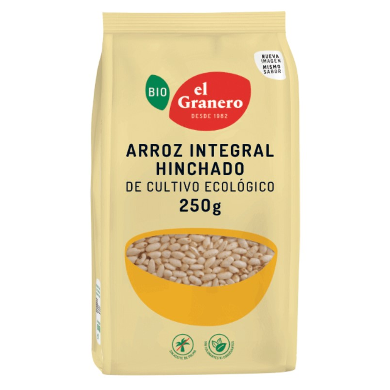 Arroz integral hinchado bio 250gr el granero