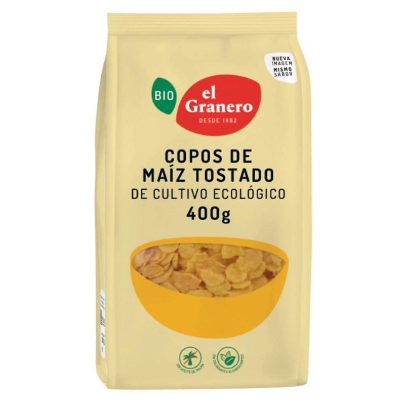 Copos maiz tostados 400gr el granero