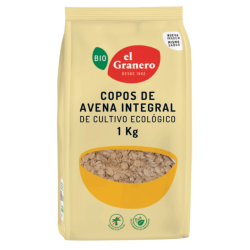 Copos de avena integral  bio 1kg el granero