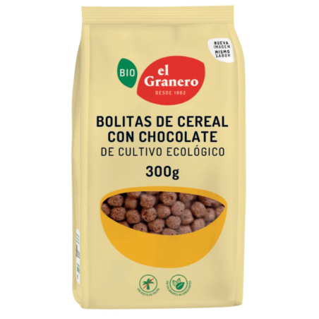 Bolitas cereales con chocolate 400g bio el granero