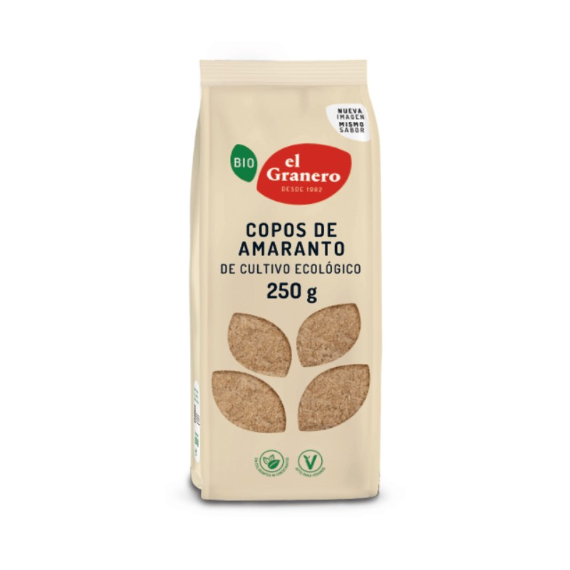 Copos amaranto 250gr bio el granero