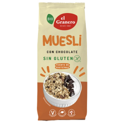 Muesli chocolate sin gluten 375g bio granero