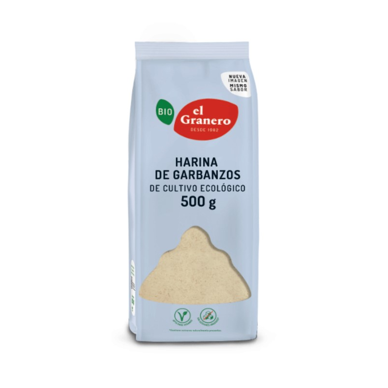 Harina garbanzos sin gluten 500gr bio el granero