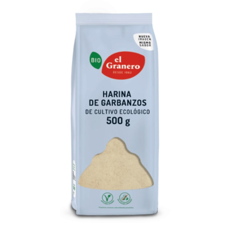 Harina garbanzos sin gluten 500gr bio el granero