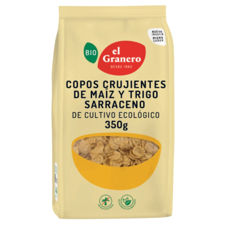 Copos crujiente maiz+trigosarraceno bio el granero