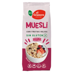 Muesli frutos rojos 375g sin gluten el granero