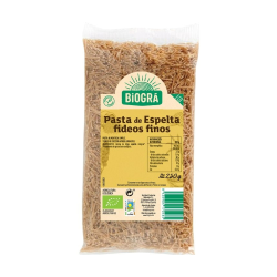 Fideos espelta finos bio biogra 250 g