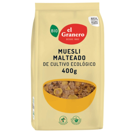 Muesli malteado 400gr bio el granero