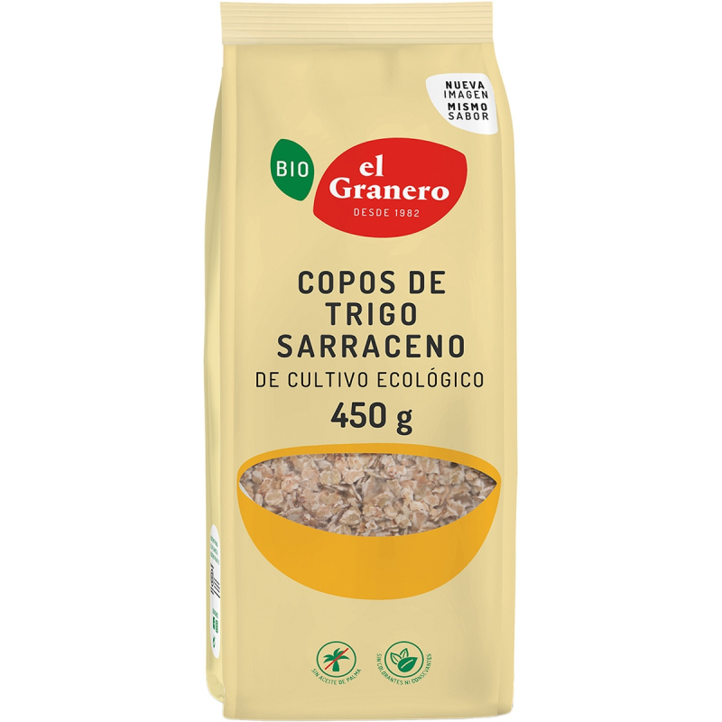 Copos de trigo sarraceno 450g bio  el granero