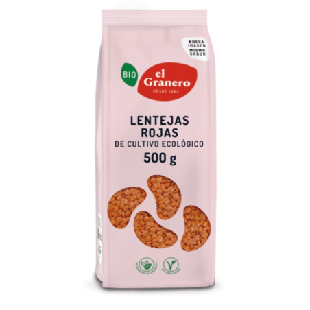 Lentejas rojas 500g bio el granero